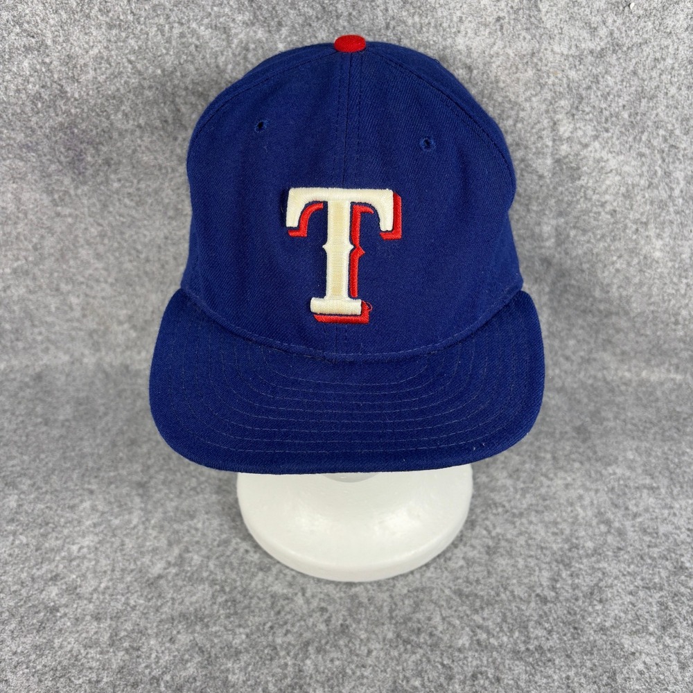 New Era Texas Rangers 59FIFTY Fitted Hat 7 1/2 Blue MLB On Field Baseball Cap
